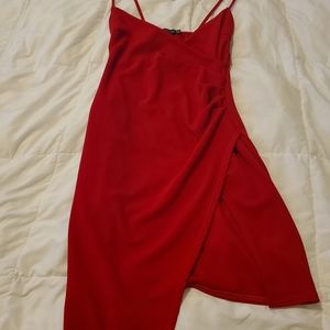 Red cocktail dress